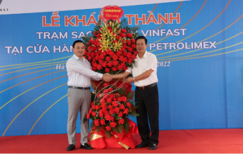 Petrolimex khánh thành trạm sạc xe điện Vinfast đầu tiên tại tỉnh Hà Giang